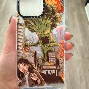 iPhone 15 Pro Max Clear Graphic Monster Phone Case